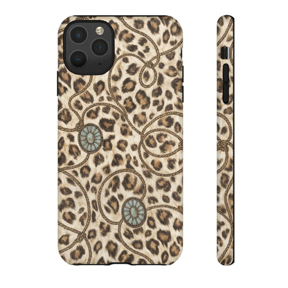 Leopard Rope Conchos Tough Case