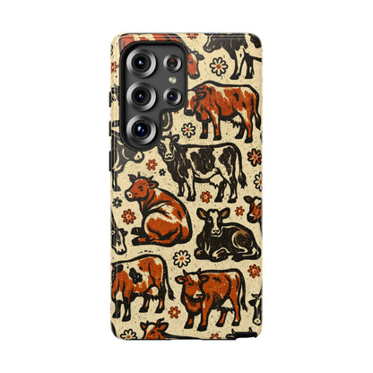 Retro Cows Tough Case