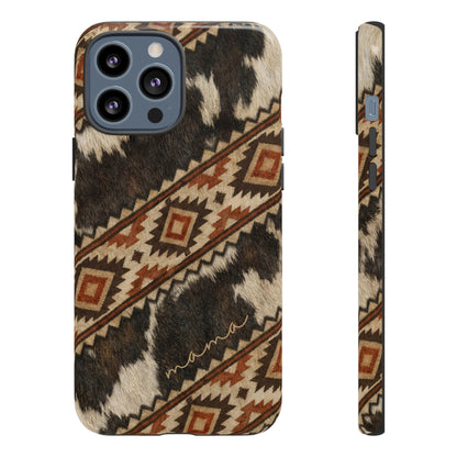 Cowhide Aztec Mama Tough Case