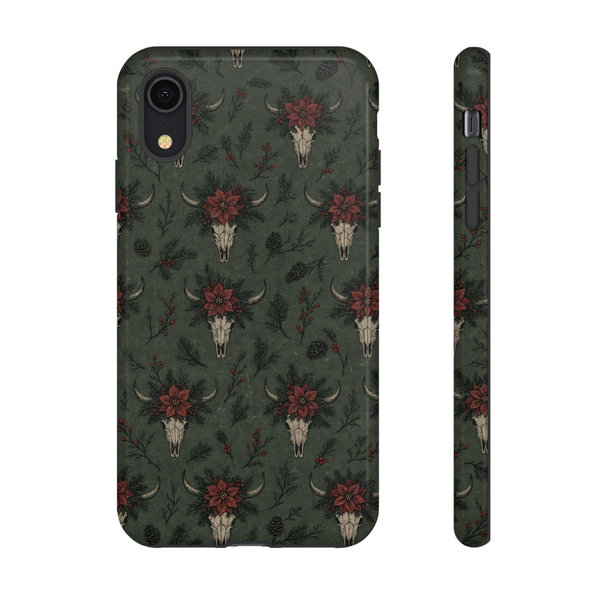 Inked Christmas Skull Tough Case