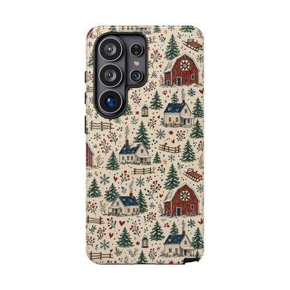 Snowy Farmstead Tough Case