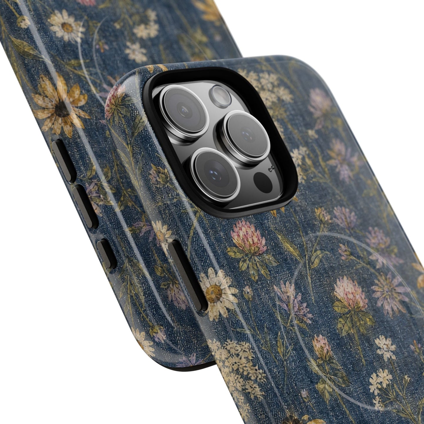 Denim Florals Magnetic Case
