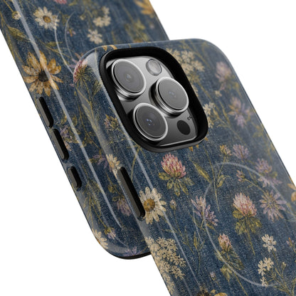 Denim Florals Magnetic Case