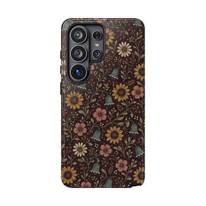 Plum Folk Floral Tough Case