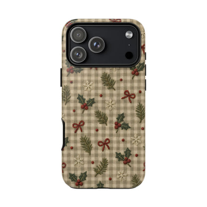 Gingham Holly Tough Case