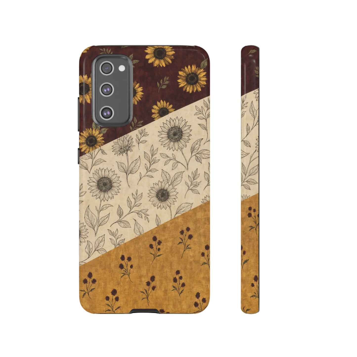 Sunflower Burgundy Swaths Tough Case