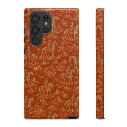 Cowboy Skeleton Toile Tough Case
