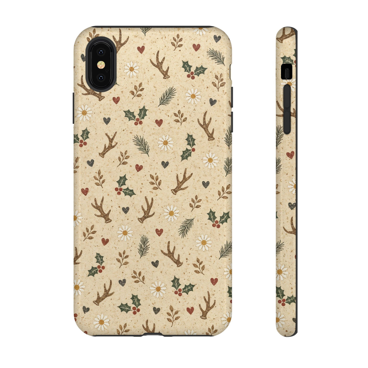 Antler Daisies Christmas Tough Case