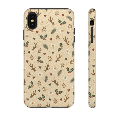 Antler Daisies Christmas Tough Case
