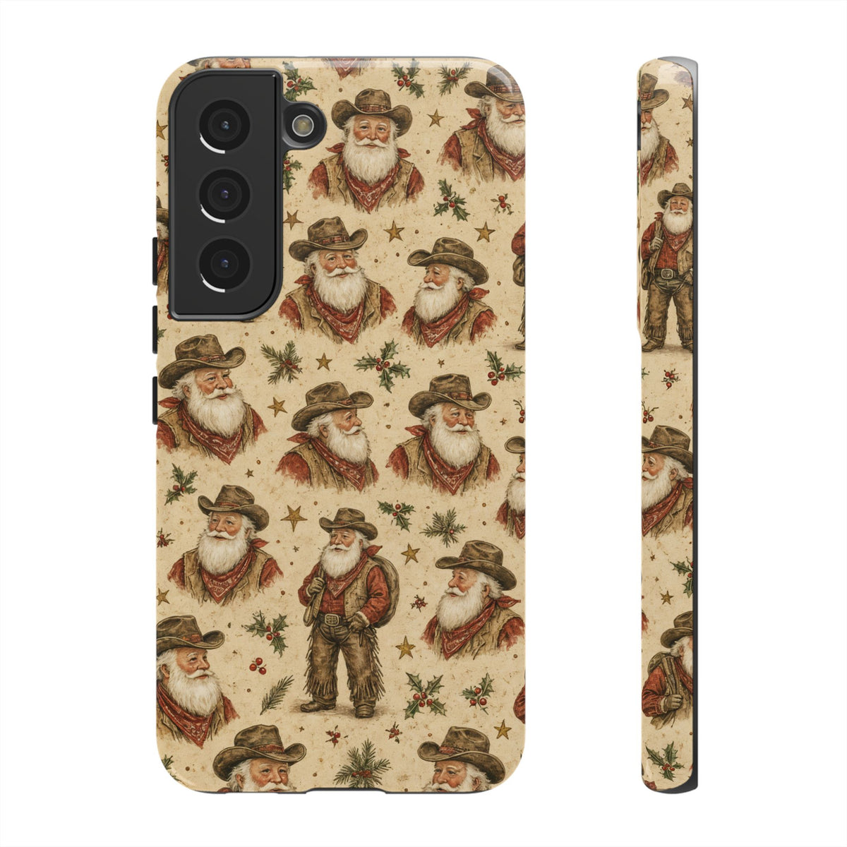 Cowboy Santa Portraits Tough Case