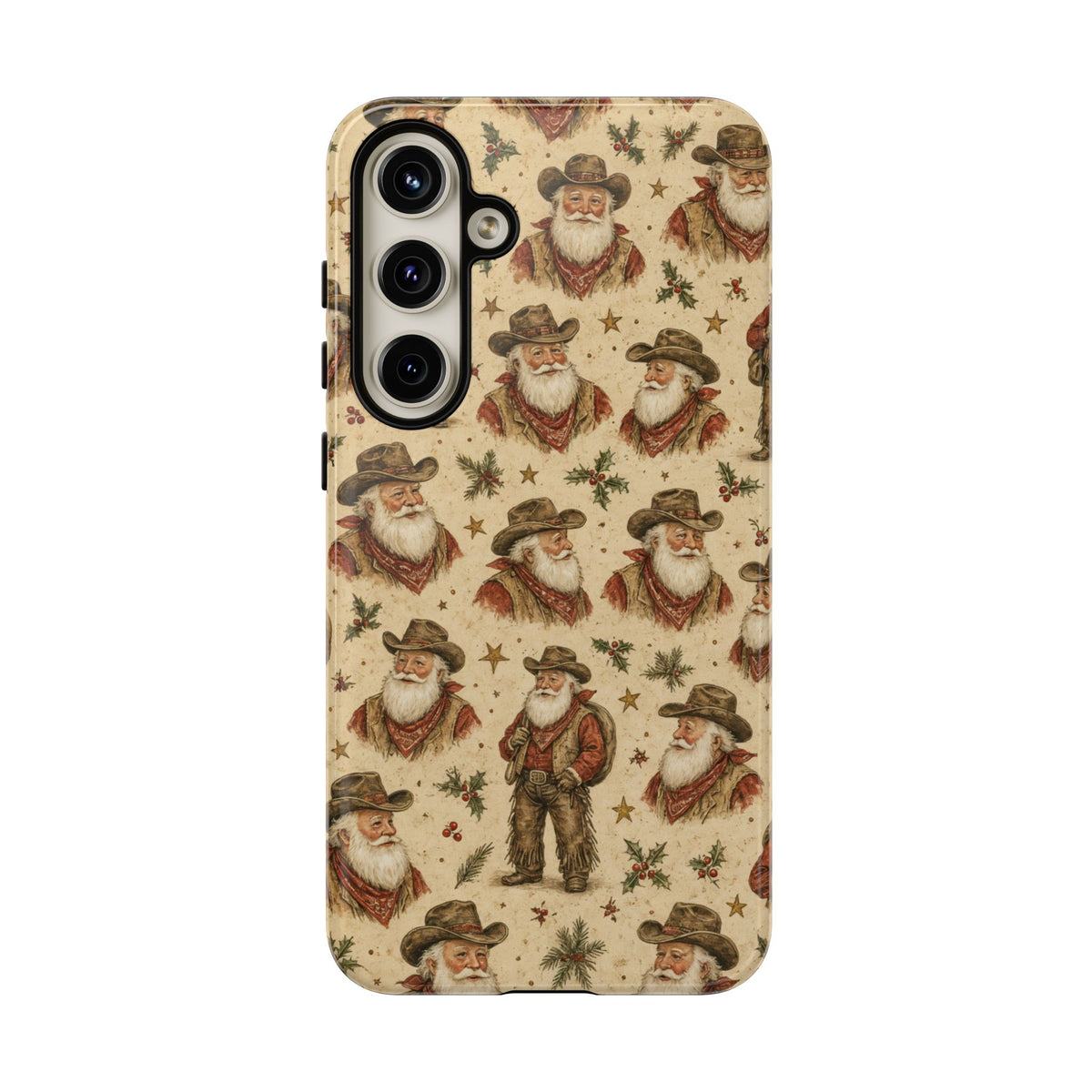 Cowboy Santa Portraits Tough Case