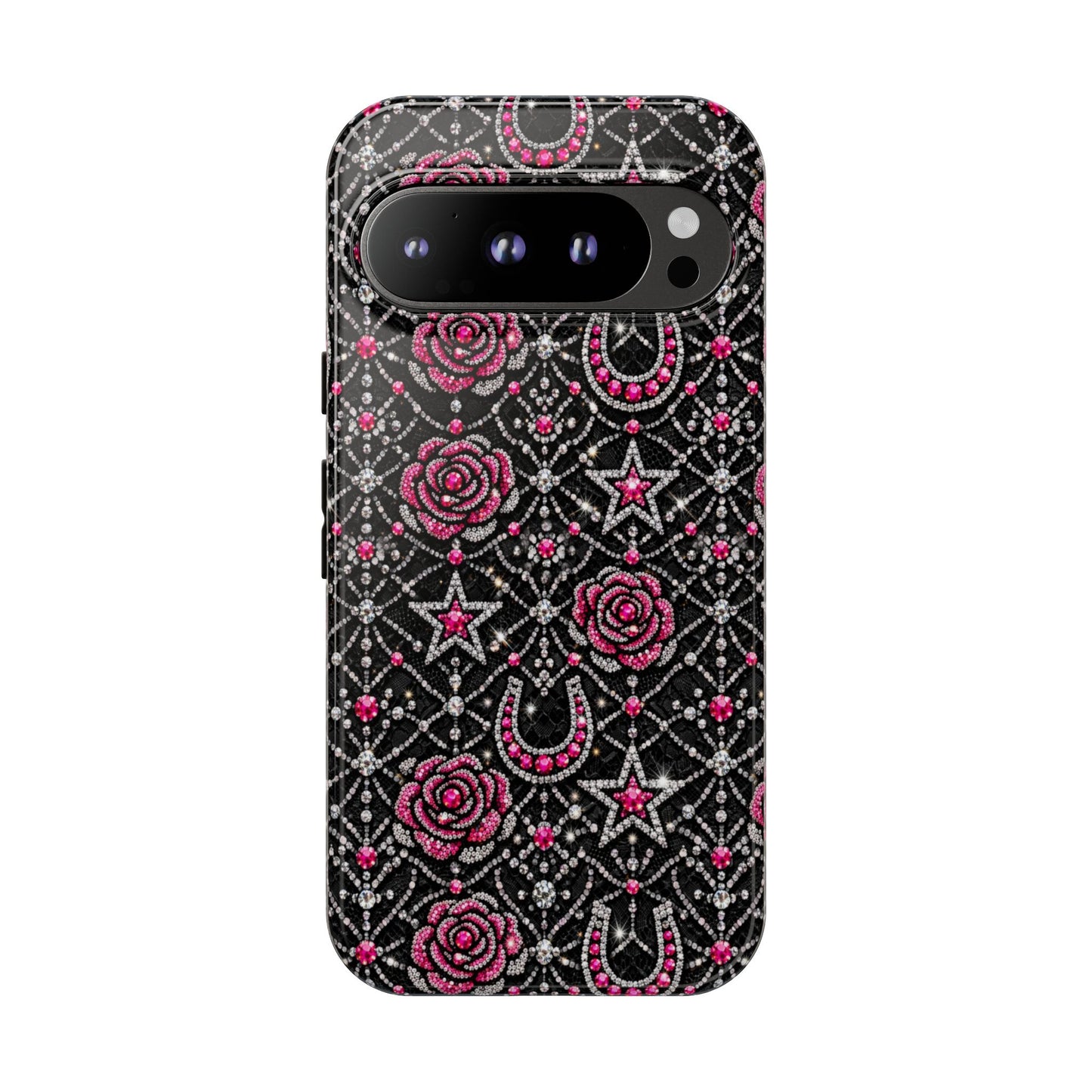 Rhinestone Rose Tough Case