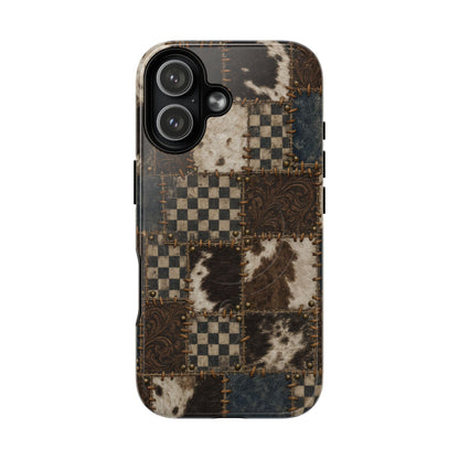 Tooled Patchwork Magnetic Case