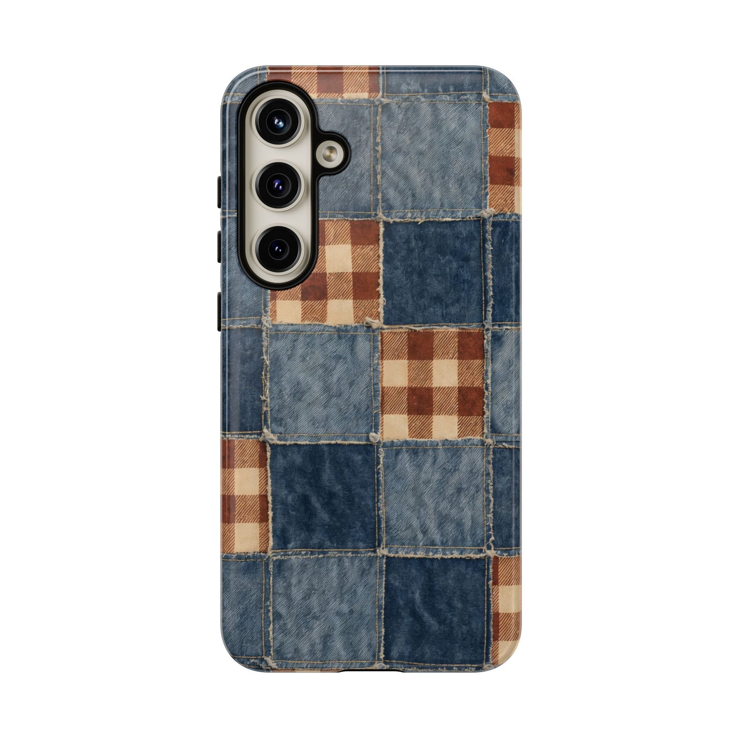 Denim Patchwork Tough Case