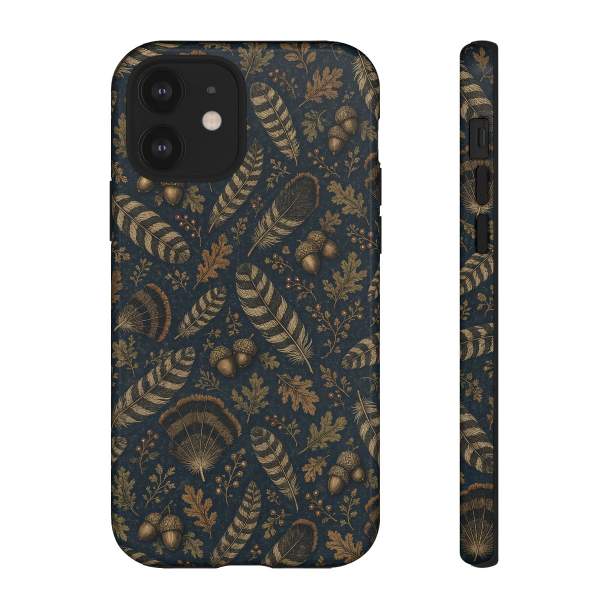 Navy Feathers Tough Case