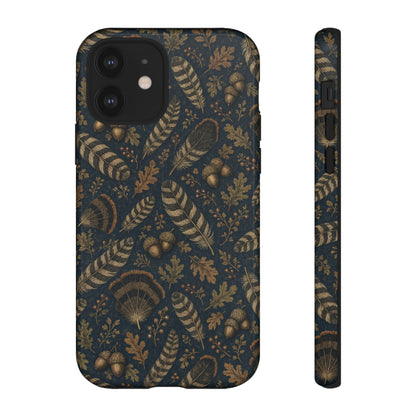 Navy Feathers Tough Case