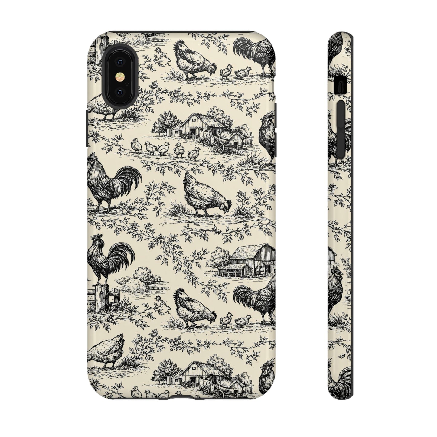 Toile Chickens Tough Case