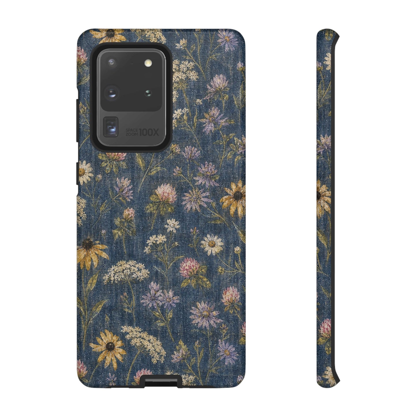 Denim Florals Tough Case