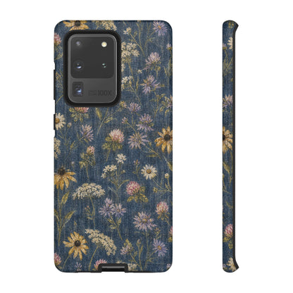 Denim Florals Tough Case