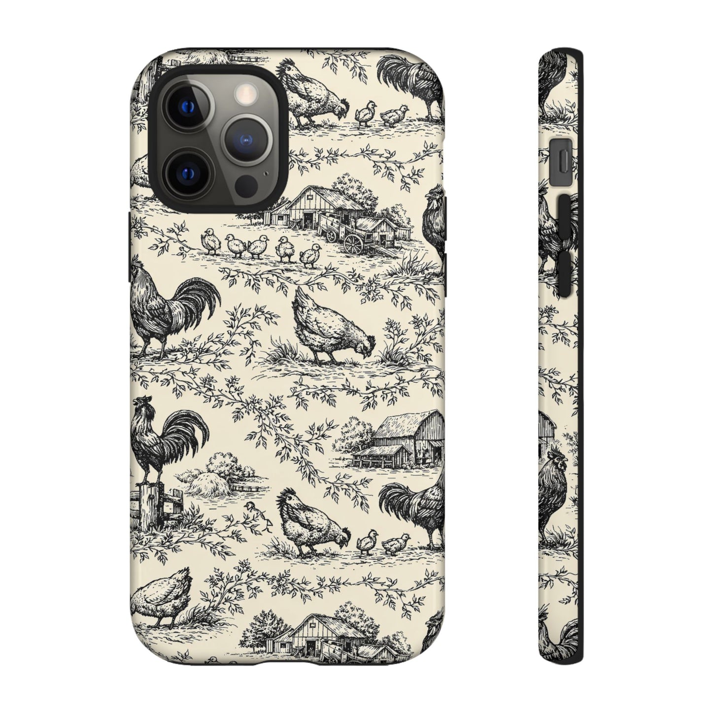 Toile Chickens Tough Case