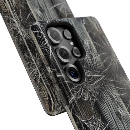 Spiderwebs Barnwood Tough Phone Case