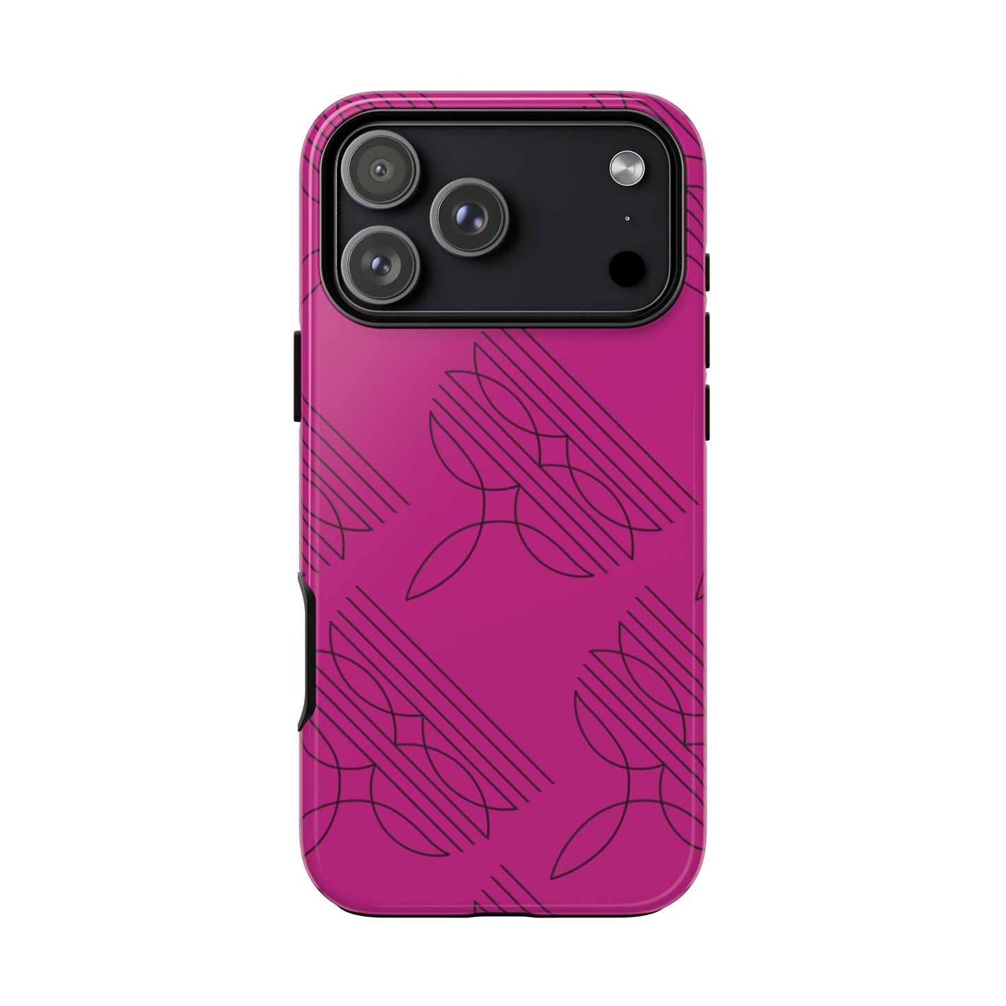Boot Stitch Pattern Tough Phone Case-Pink