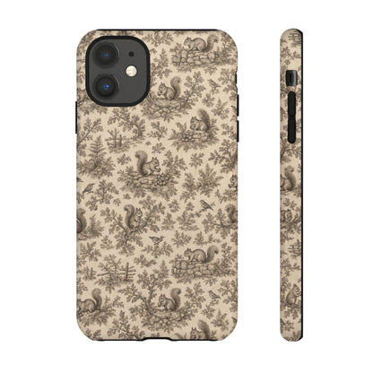 Squirrel Toile Tough Case