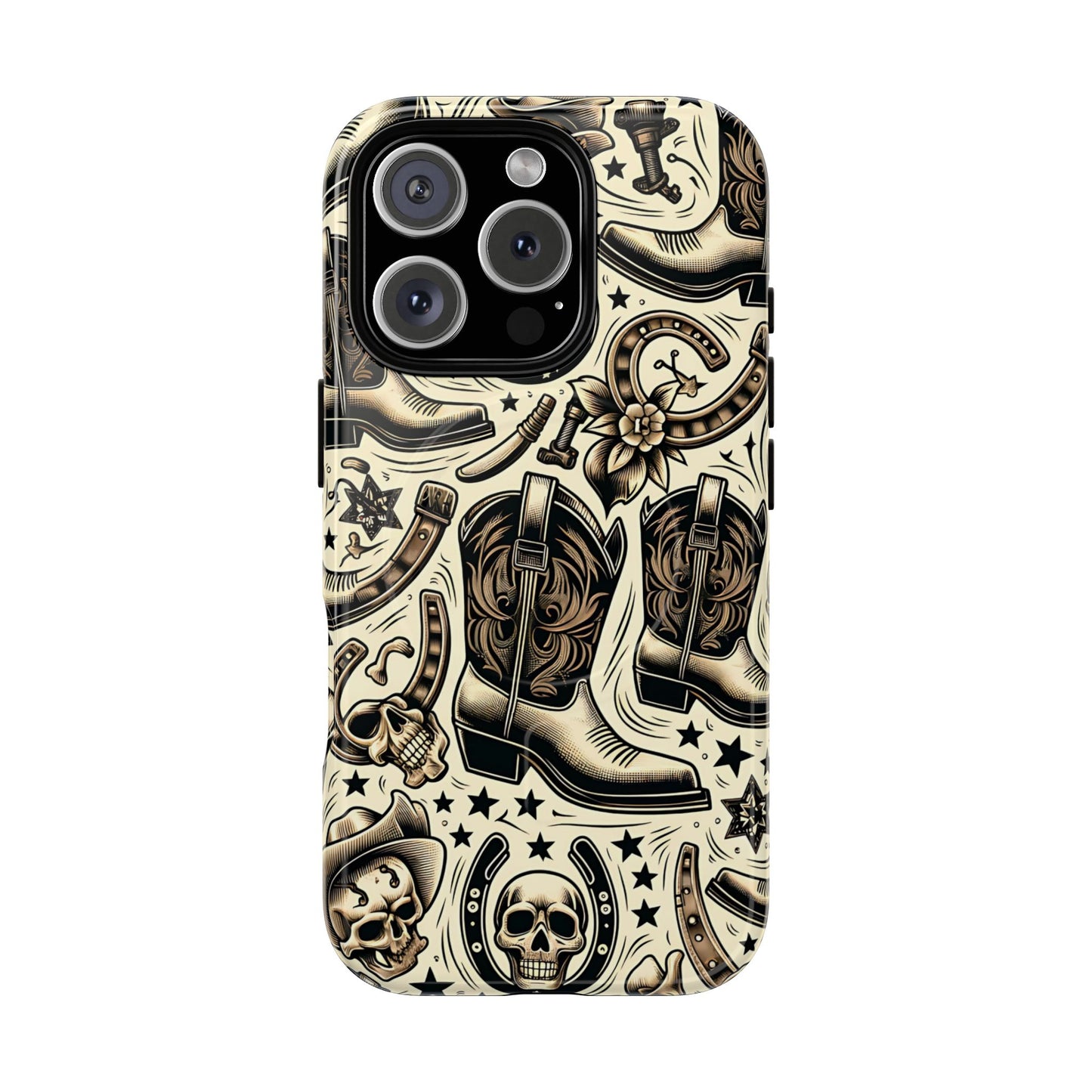 Skulls Boots Horseshoes Magnetic Case