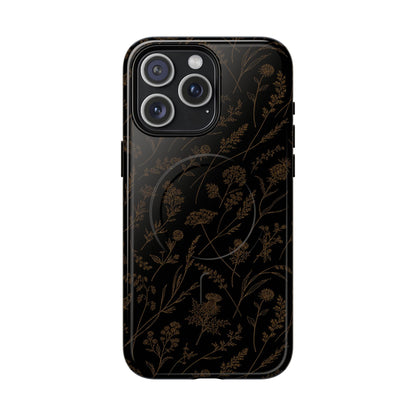 Gold Wildflowers Magnetic Case