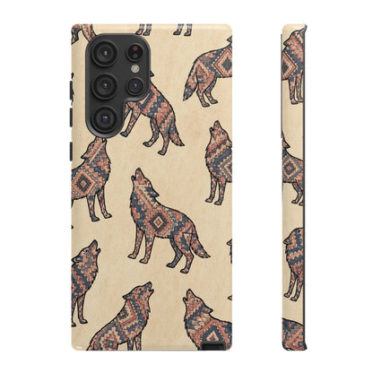Rose Aztec Wolf Tough Case