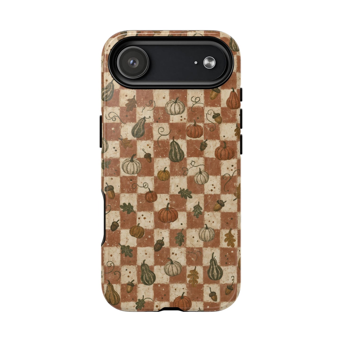 Pumpkin Checker Magnetic Case