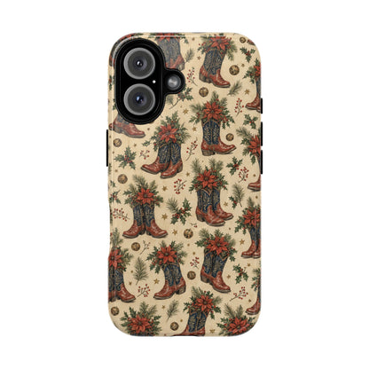 Poinsettia Boots Magnetic Case