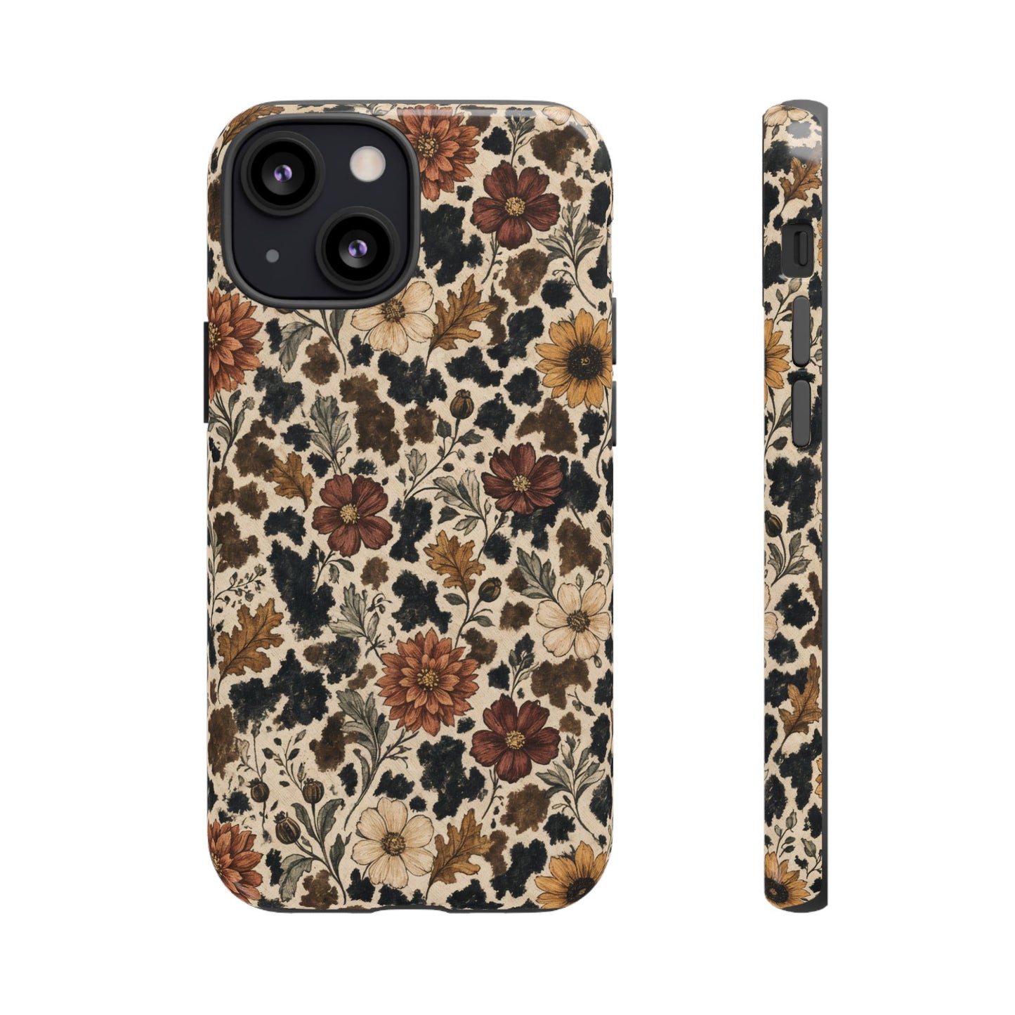 Autumn Cowhide Bloom Tough Case