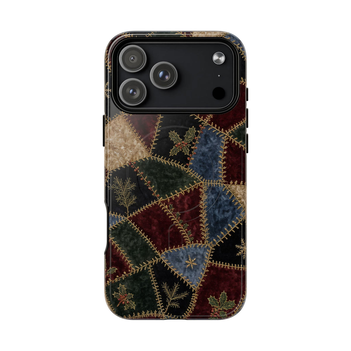 Winter Crazy Quilt Magnetic Case