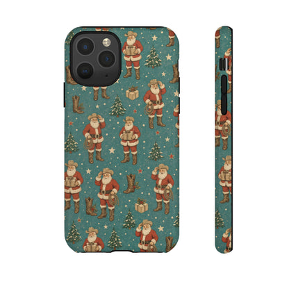 Retro Cowboy Santa Tough Case