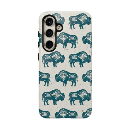 Teal Aztec Buffalo Tough Case