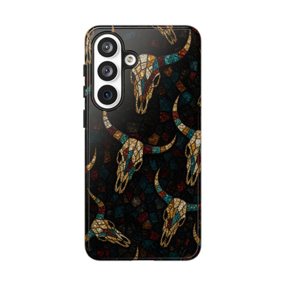 Stained Bull Skull Tough Case