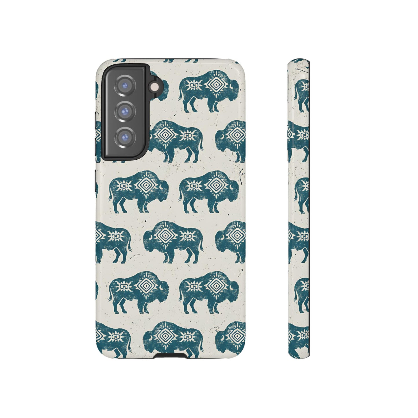 Teal Aztec Buffalo Tough Case