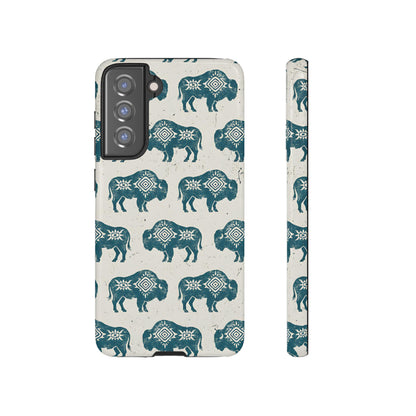 Teal Aztec Buffalo Tough Case