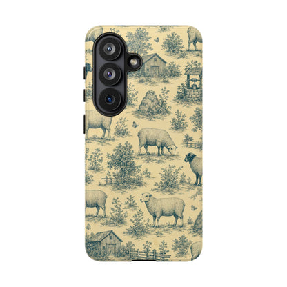 Sheep Toile Tough Case
