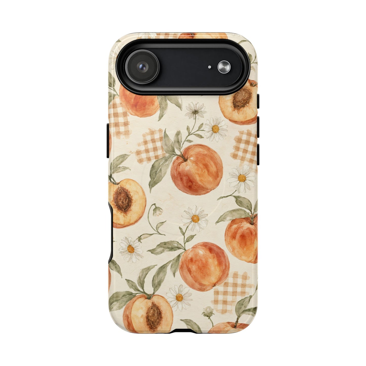 Peachy Gingham Magnetic Case