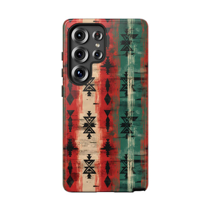 Christmas Grunge Aztec Tough Phone Case