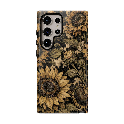 Cowhide Sunflowers Tough Case
