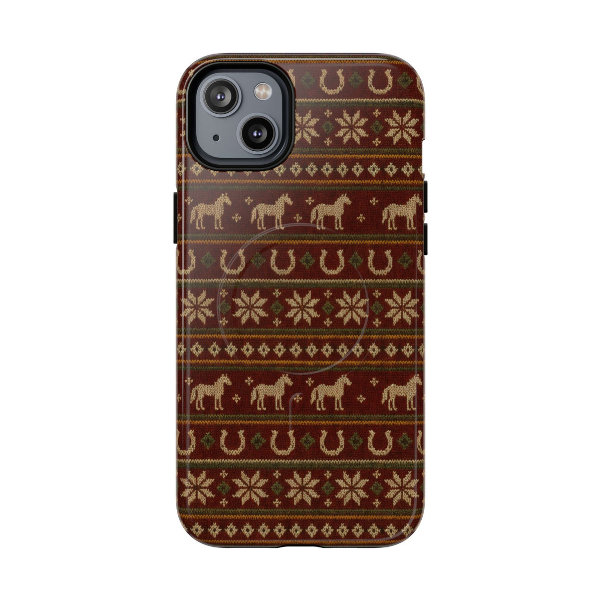 Fair Isle Horses Magnetic Case