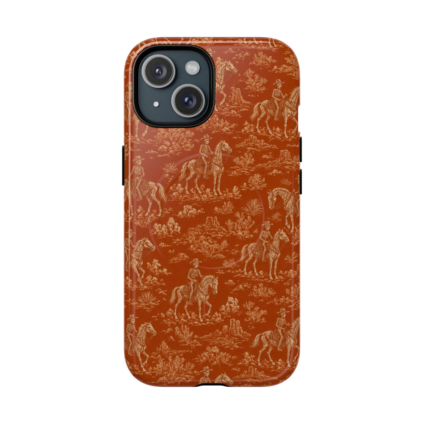 Cowboy Skeleton Toile Magnetic Case