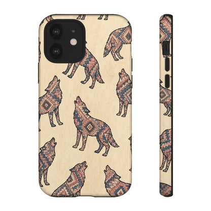 Rose Aztec Wolf Tough Case