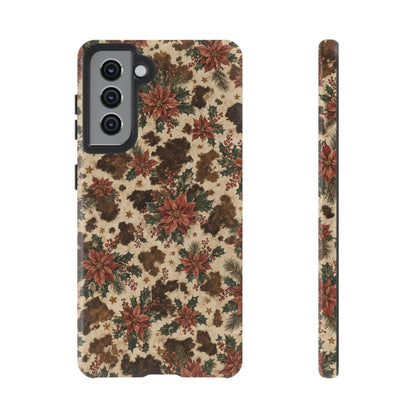 Cowhide Poinsettia Tough Case