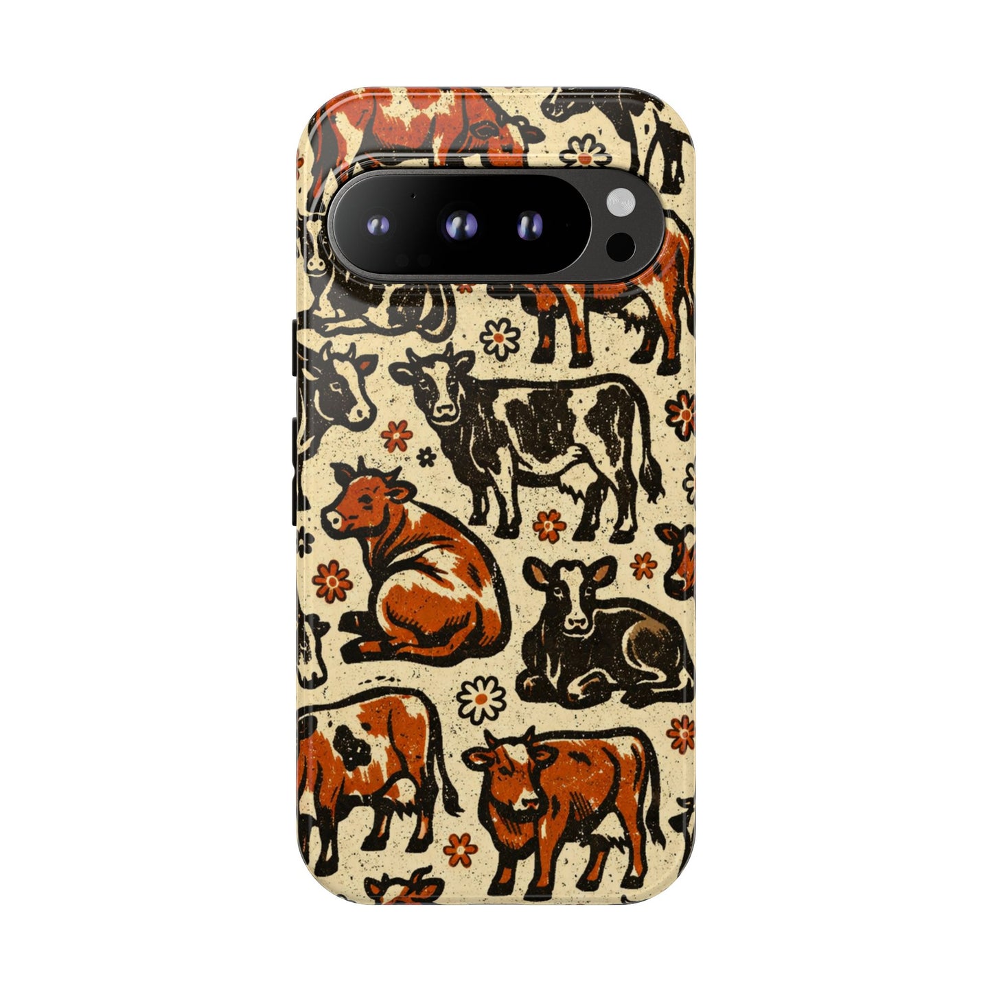 Retro Cows Tough Case