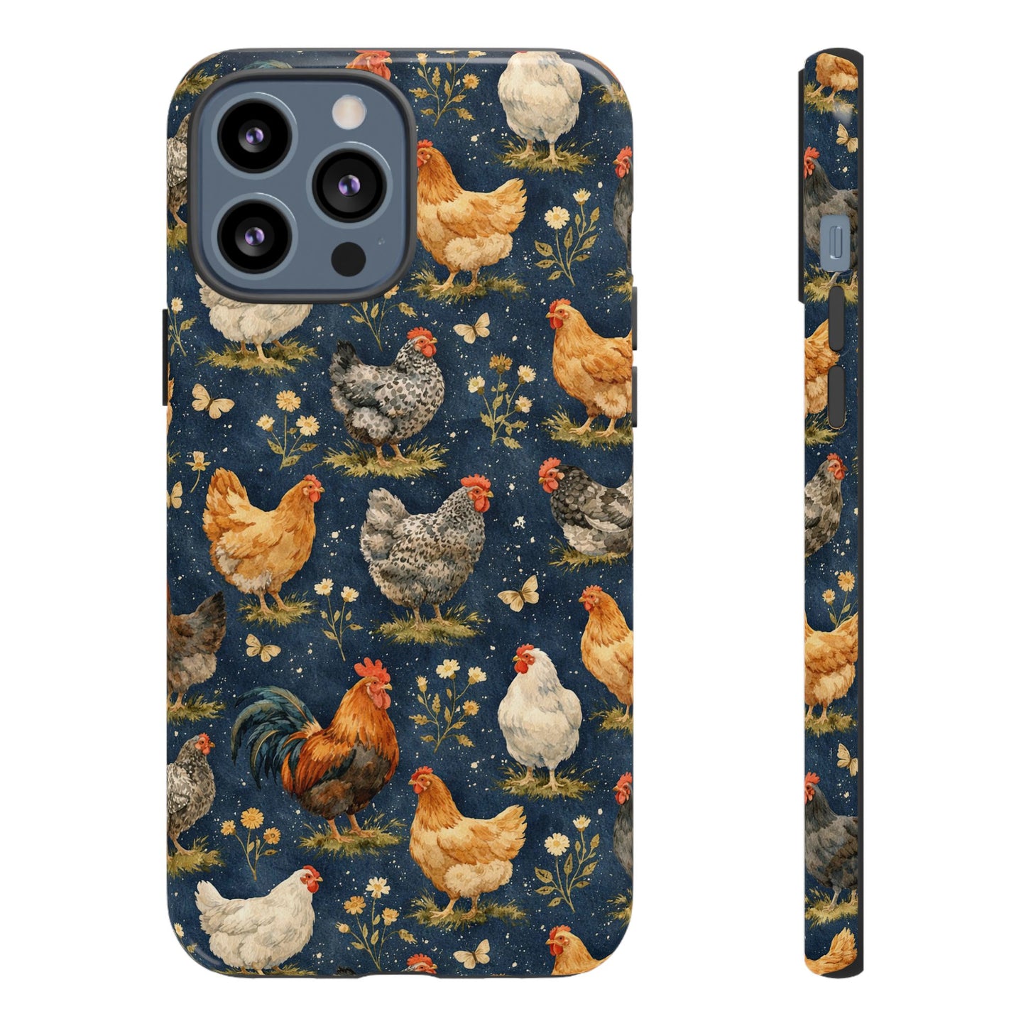 Indigo Chickens Tough Case