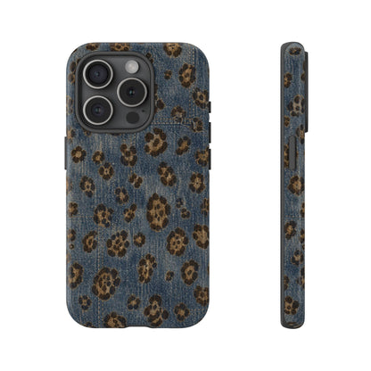 Denim Leopard Tough Case